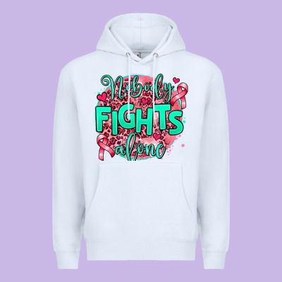 Nobody Fights Alone Premium Hoodie Designed By Adodesignshop