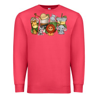 Cardinal cute baby safari animals coffee cups Premium Sweatshirt - texasbilliewilder