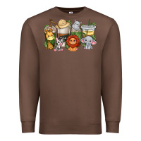 Chestnut cute baby safari animals coffee cups Premium Sweatshirt - texasbilliewilder