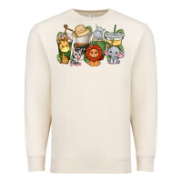 Sandshell cute baby safari animals coffee cups Premium Sweatshirt - texasbilliewilder