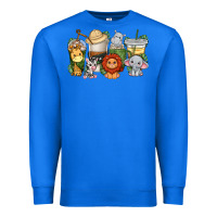 Cute Baby Safari Animals Coffee Cups Premium Sweatshirt | Teevron