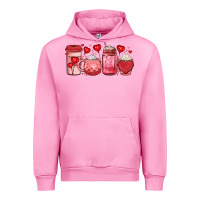 Fuchsia Pink valentines day coffee Urban Hoodie - JahusDesignShop