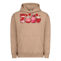 Pigment Burro valentines day coffee Urban Hoodie - JahusDesignShop