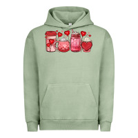 Pigment Oil Green valentines day coffee Urban Hoodie - JahusDesignShop
