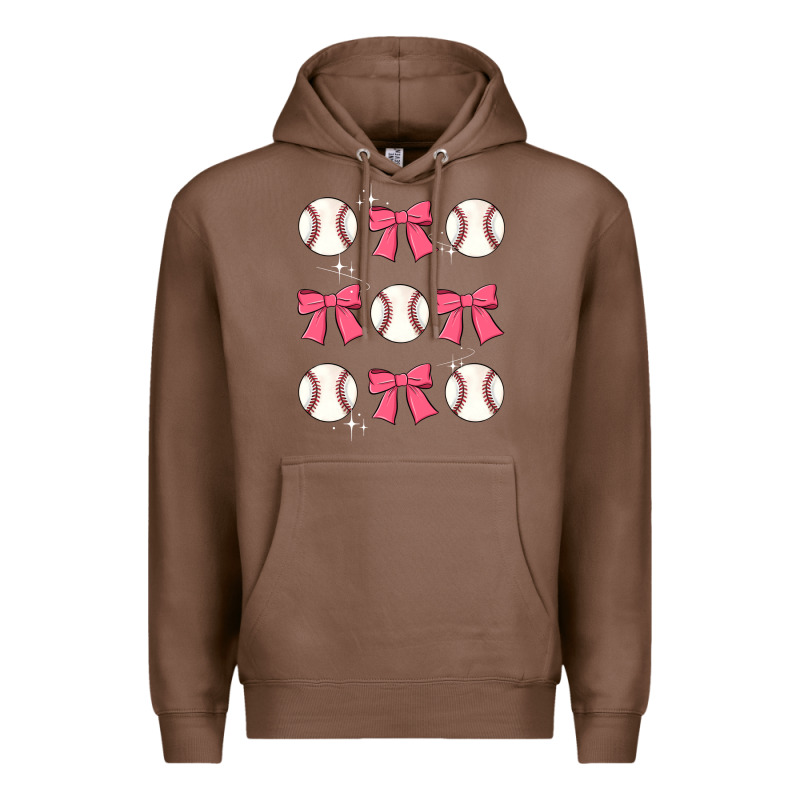 Baseball Coquette Bow Premium Hoodie by JahusDesignShop | Teevron