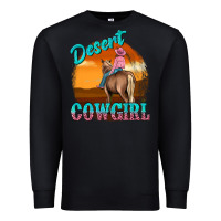 Black desert cowgirl Premium Sweatshirt - texasbilliewilder