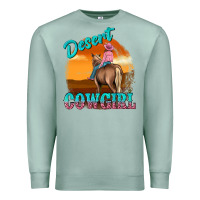 Seafoam desert cowgirl Premium Sweatshirt - texasbilliewilder