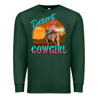 Sports Green desert cowgirl Premium Sweatshirt - texasbilliewilder
