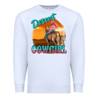 White desert cowgirl Premium Sweatshirt - texasbilliewilder