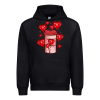 Black valentines day coffee Urban Hoodie - JahusDesignShop