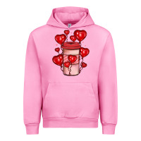 Fuchsia Pink valentines day coffee Urban Hoodie - JahusDesignShop