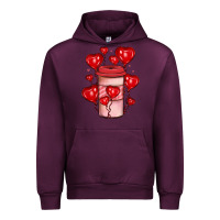 Mauve Wine valentines day coffee Urban Hoodie - JahusDesignShop