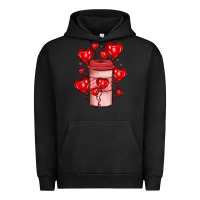 Pigment Black valentines day coffee Urban Hoodie - JahusDesignShop