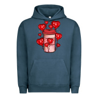 Pigment Midnight Navy valentines day coffee Urban Hoodie - JahusDesignShop