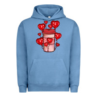 Pigment Pebble Blue valentines day coffee Urban Hoodie - JahusDesignShop