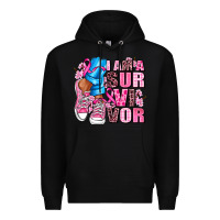 Black i am a survivor Premium Hoodie - AdoDesignShop
