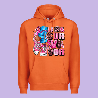 I Am A Survivor Premium Hoodie Designed By Adodesignshop