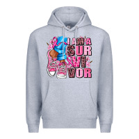Heather Grey i am a survivor Premium Hoodie - AdoDesignShop