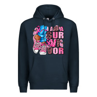 Navy i am a survivor Premium Hoodie - AdoDesignShop