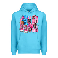 Ocean Blue i am a survivor Premium Hoodie - AdoDesignShop