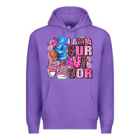 Purple i am a survivor Premium Hoodie - AdoDesignShop
