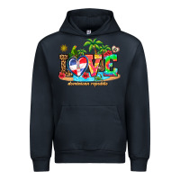 Navy love dominican republic Urban Hoodie - AdoDesignShop
