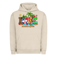 Pigment French Oak love dominican republic Urban Hoodie - AdoDesignShop