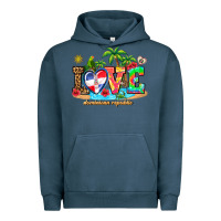 Pigment Midnight Navy love dominican republic Urban Hoodie - AdoDesignShop
