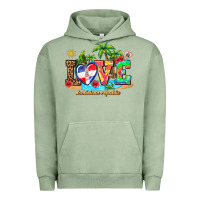 Pigment Oil Green love dominican republic Urban Hoodie - AdoDesignShop
