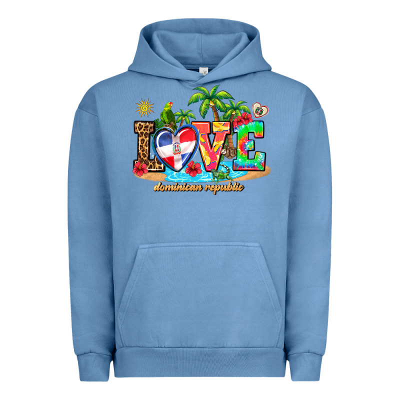 Love Dominican Republic Urban Hoodie by AdoDesignShop | Teevron