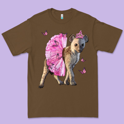 Baby Hyena With Tutu Premium Tee Designed By Lillyallendesigns