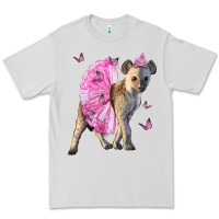 Dove Grey Baby Hyena With Tutu Premium Tee - LillyAllenDesigns