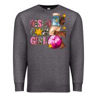 Charcoal Heather disco cowgirl Premium Sweatshirt - texasbilliewilder