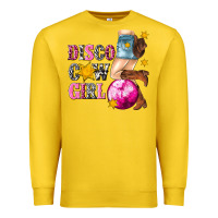 Lemon disco cowgirl Premium Sweatshirt - texasbilliewilder