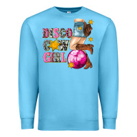 Ocean Blue disco cowgirl Premium Sweatshirt - texasbilliewilder
