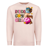 Pale Pink disco cowgirl Premium Sweatshirt - texasbilliewilder