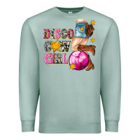 Seafoam disco cowgirl Premium Sweatshirt - texasbilliewilder