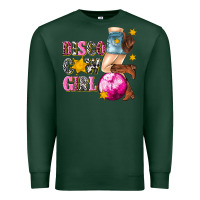 Sports Green disco cowgirl Premium Sweatshirt - texasbilliewilder