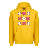 Lemon baseball coquette bow Premium Hoodie - JahusDesignShop