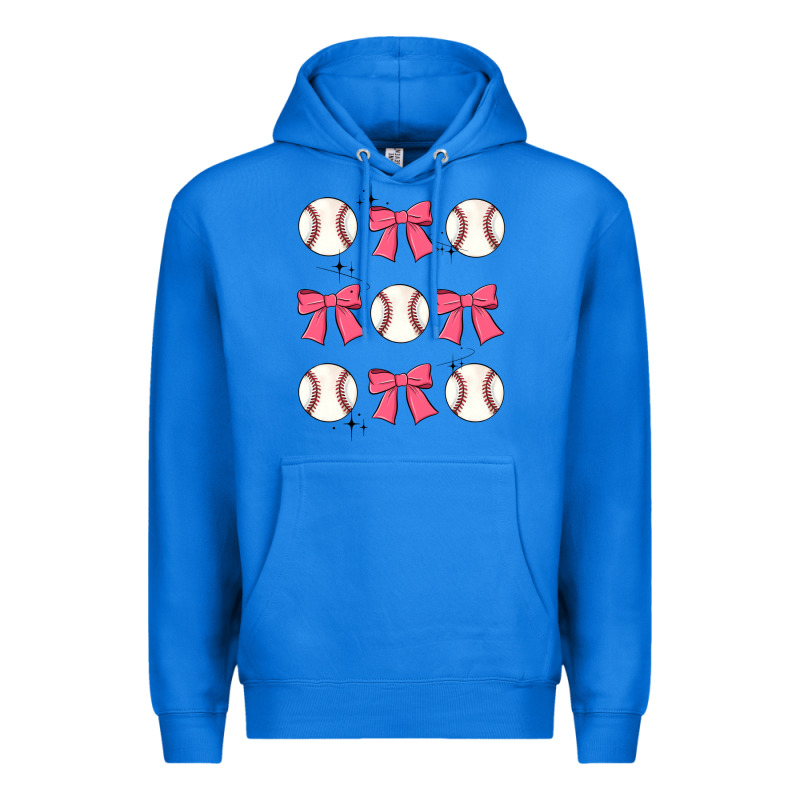 Baseball Coquette Bow Premium Hoodie by JahusDesignShop | Teevron