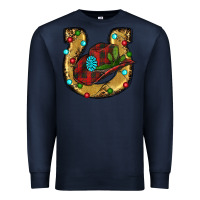 Navy Christmas Horseshoe Premium Sweatshirt - RanaPortraitStore