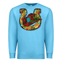 Ocean Blue Christmas Horseshoe Premium Sweatshirt - RanaPortraitStore