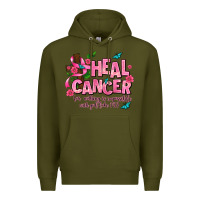 Army Green heal cancer Premium Hoodie - AdoDesignShop