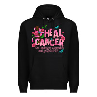 Black heal cancer Premium Hoodie - AdoDesignShop