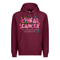 Burgundy heal cancer Premium Hoodie - AdoDesignShop