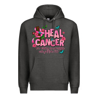 Charcoal Heather heal cancer Premium Hoodie - AdoDesignShop