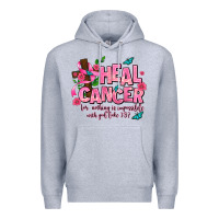 Heather Grey heal cancer Premium Hoodie - AdoDesignShop