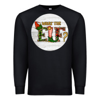 Black What The Elf Christmas Premium Sweatshirt - RanaPortraitStore