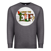 Charcoal Heather What The Elf Christmas Premium Sweatshirt - RanaPortraitStore
