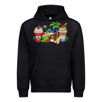Dominican Republic Coffee Cups Urban Hoodie | Teevron